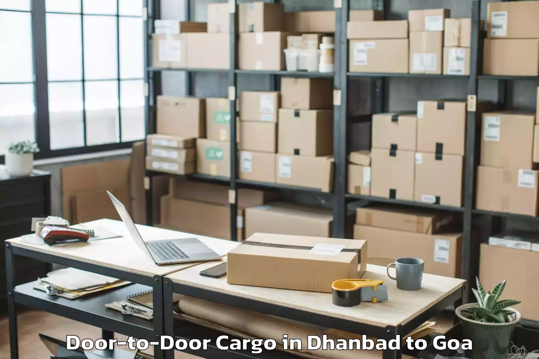 Easy Dhanbad to Sanguem Door To Door Cargo Booking